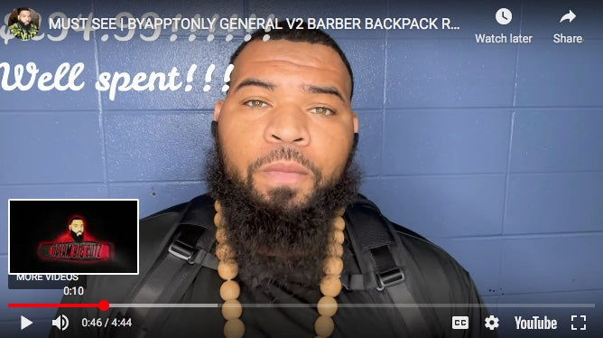 @dreambigcutz professional barber reviews the GENERAL V2 BARBER BACKPACK